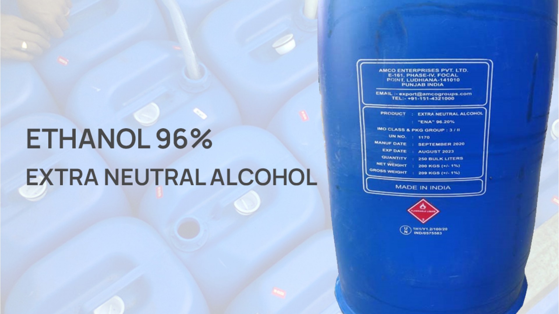 ETHANOL 96% (Extra Neutral Alcohol)